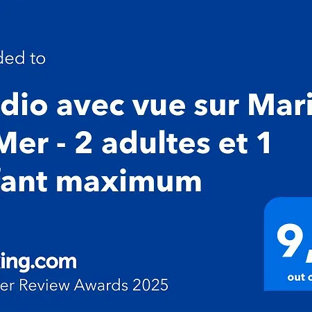 Apartament Avec Vue Sur Marina Et - 2 Adultes Et 1 Enfant Maximum